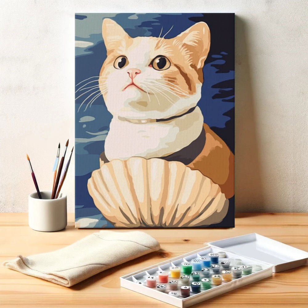 The Birth of Purr-nus | Paint by Numbers Kit