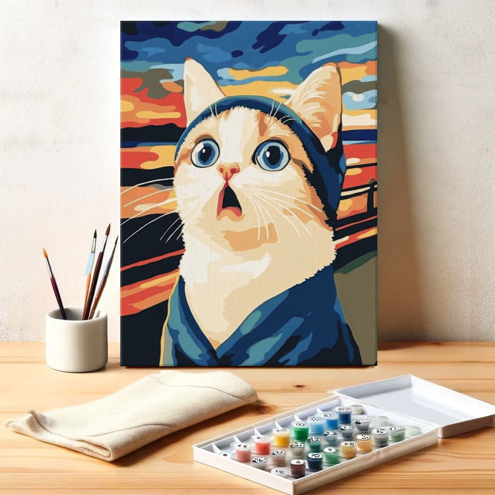 Cat Scream | Paint by Numbers Kit