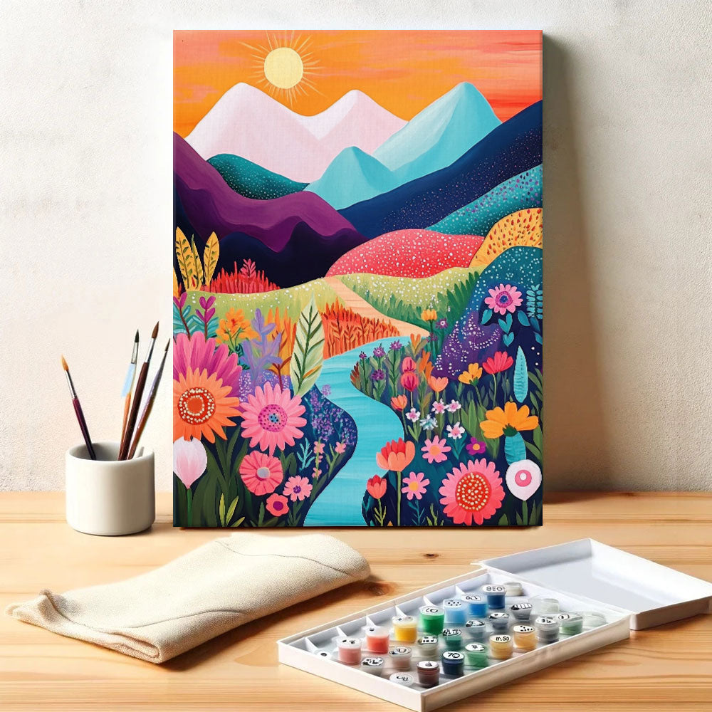 Valley of Blossoms | Paint by Numbers Kit