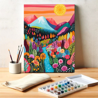 Flowered Wilderness | Paint by Numbers Kit