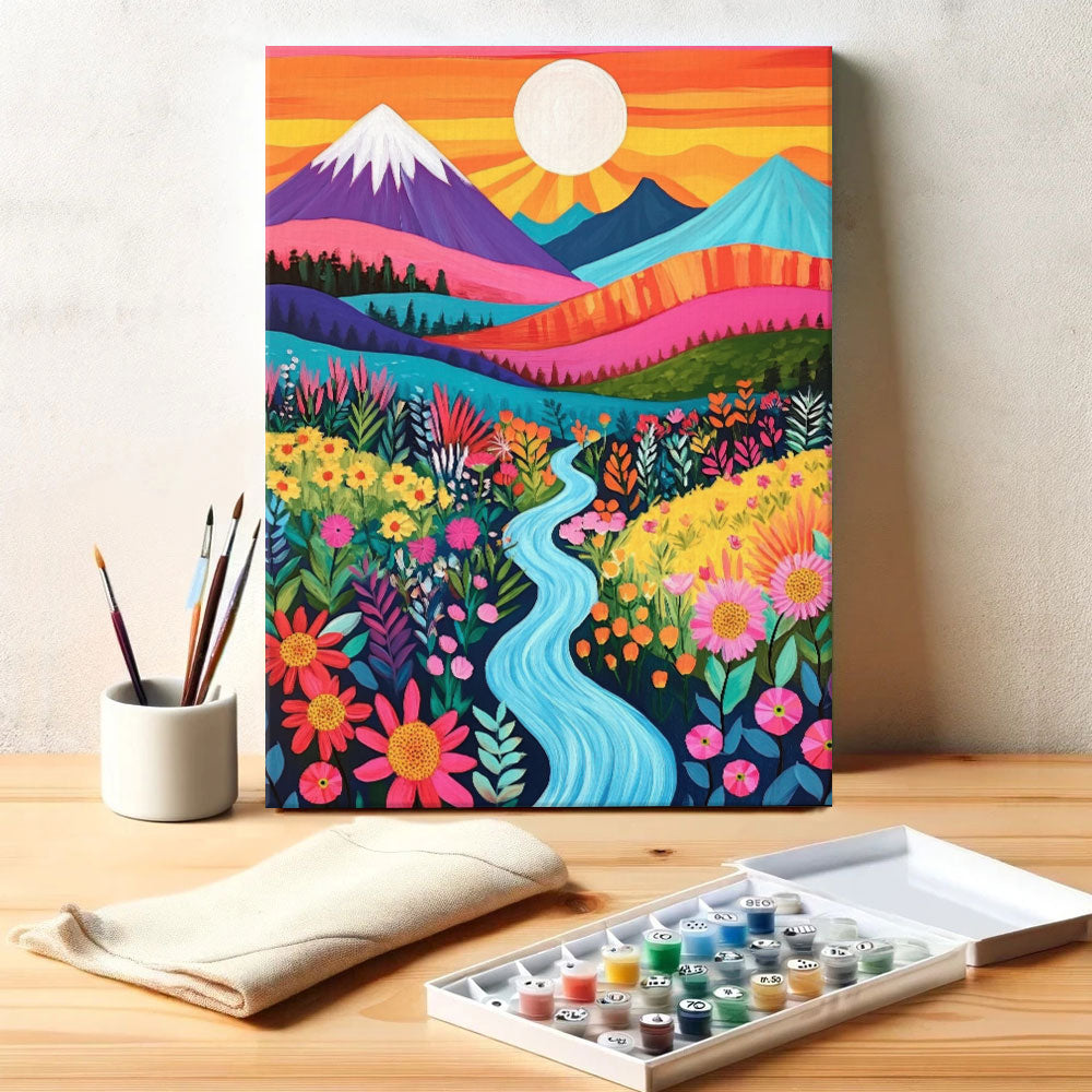 Blooming Stream | Paint by Numbers Kit