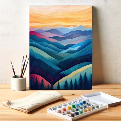 Rolling Peaks | Paint by Numbers Kit