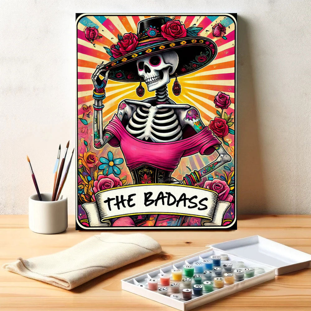 The Bad Ass - Tarot Card | Paint by Numbers Kit