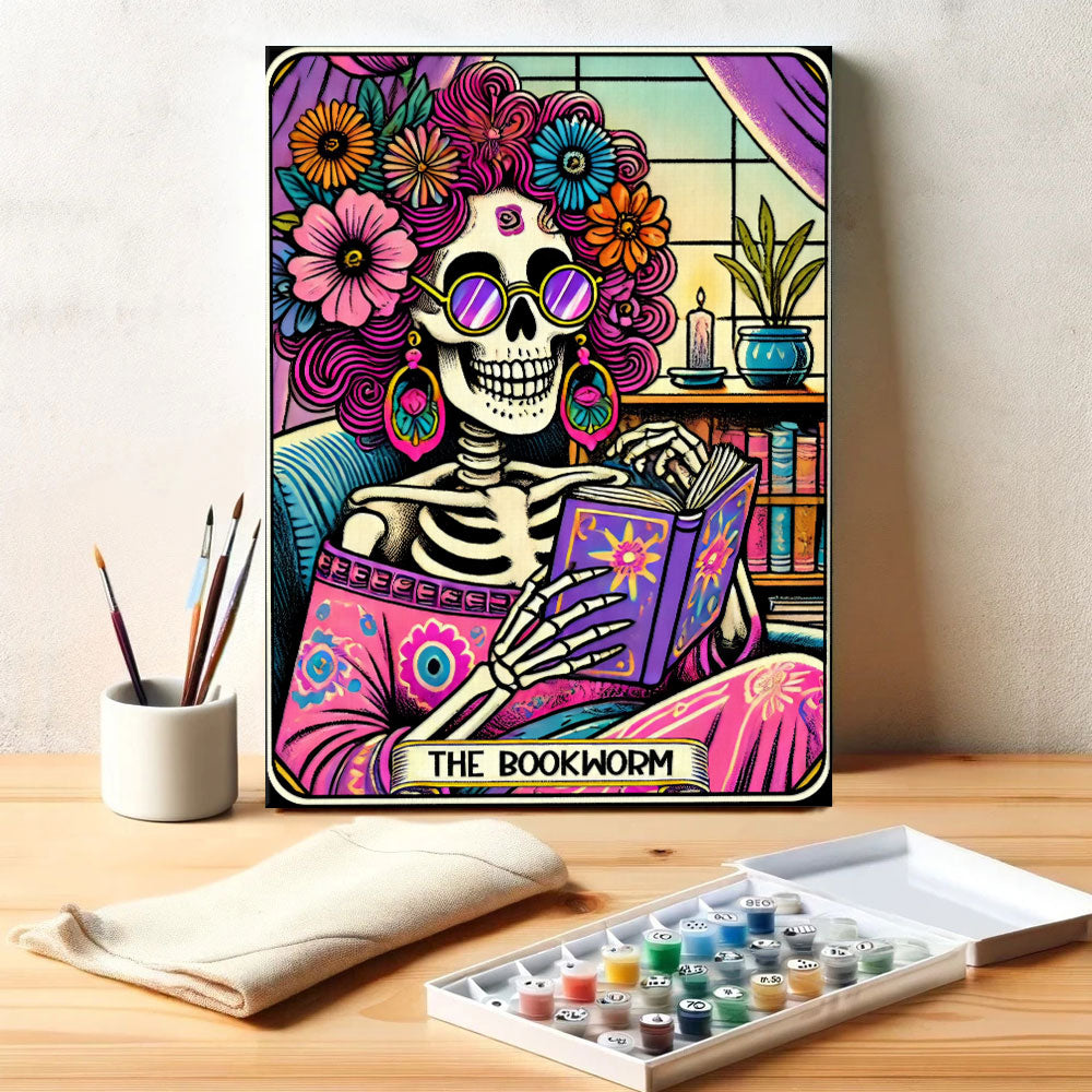 The Book Worm - Tarot Card | Paint by Numbers Kit