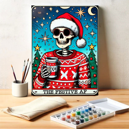 The Festive AF - Tarot Card | Paint by Numbers Kit