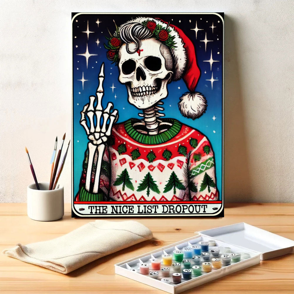 The Nice List Dropout - Tarot Card | Paint by Numbers Kit