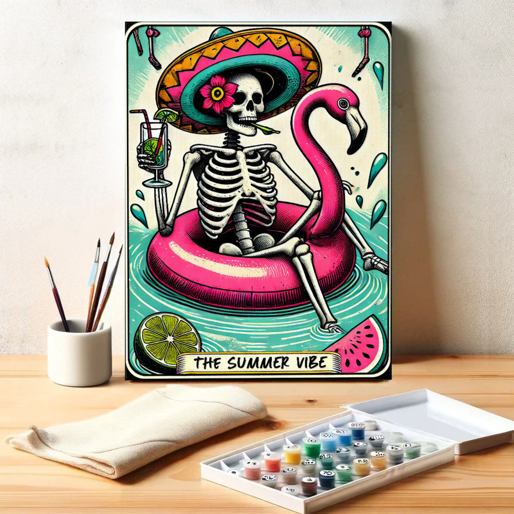 The Summer Vibe - Tarot Card | Paint by Numbers Kit