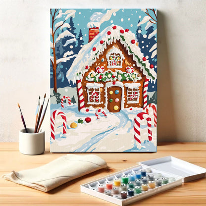 Gingerbread House | Paint by Numbers Kit