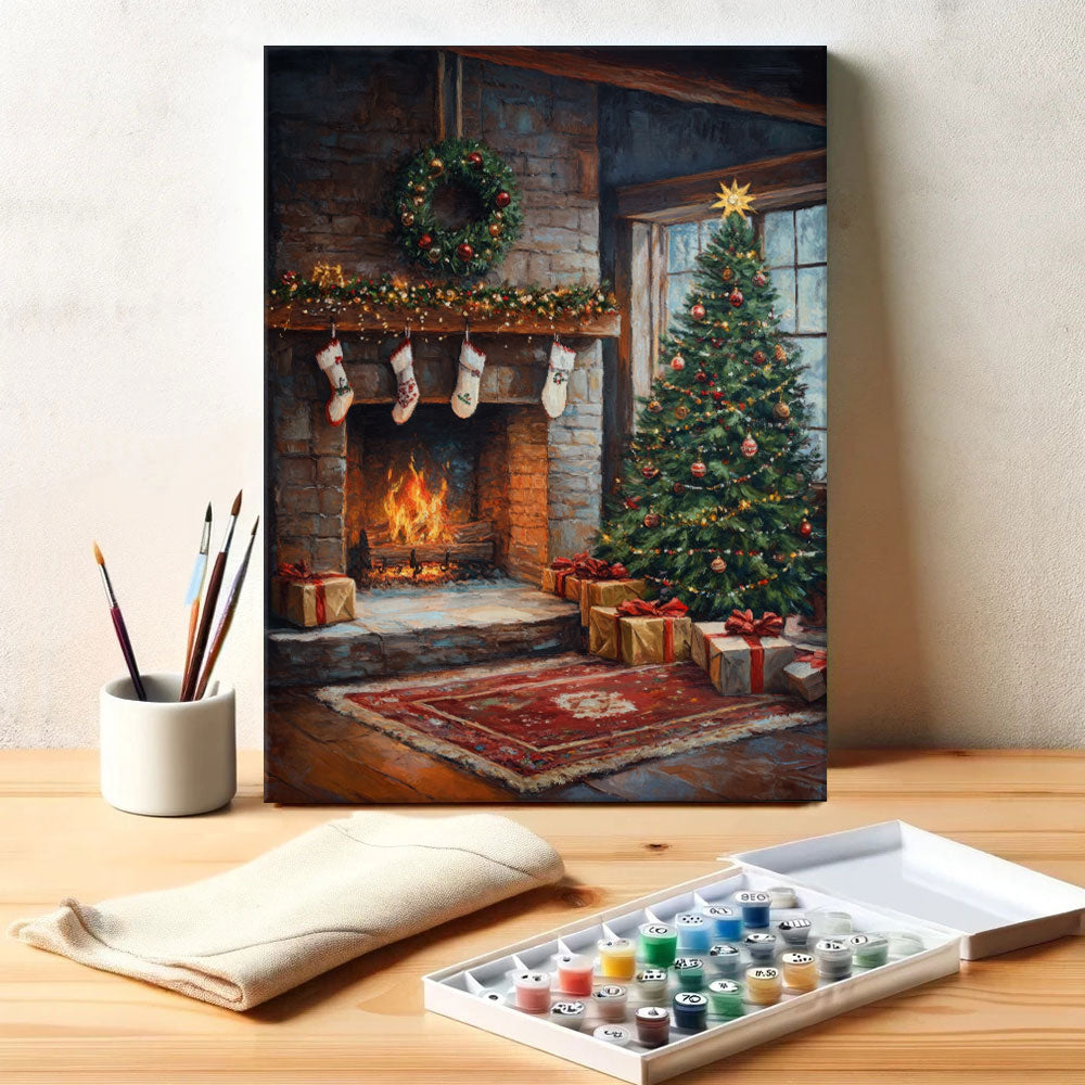 Holiday Hearth | Paint by Numbers Kit