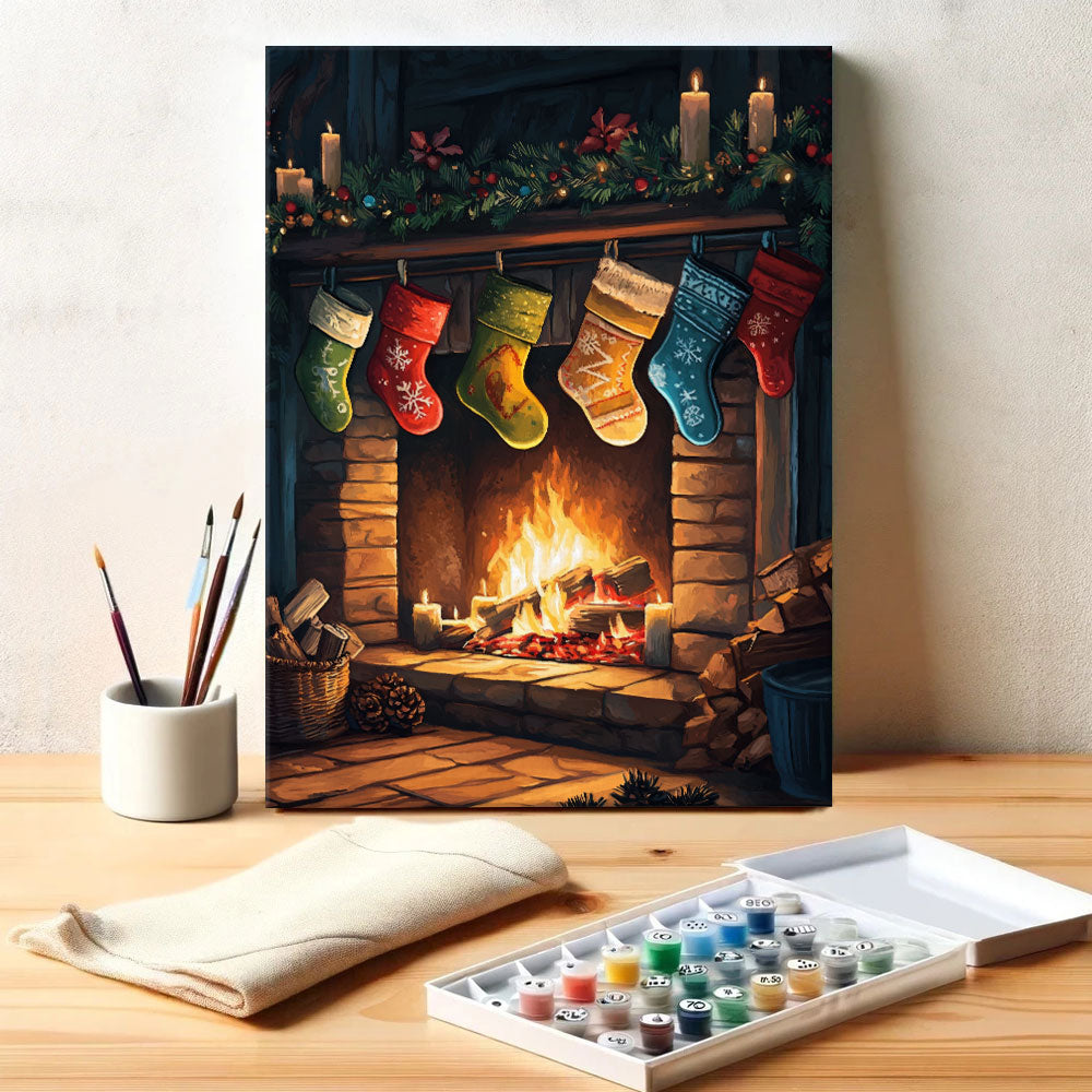 Fireside Warmth | Paint by Numbers Kit