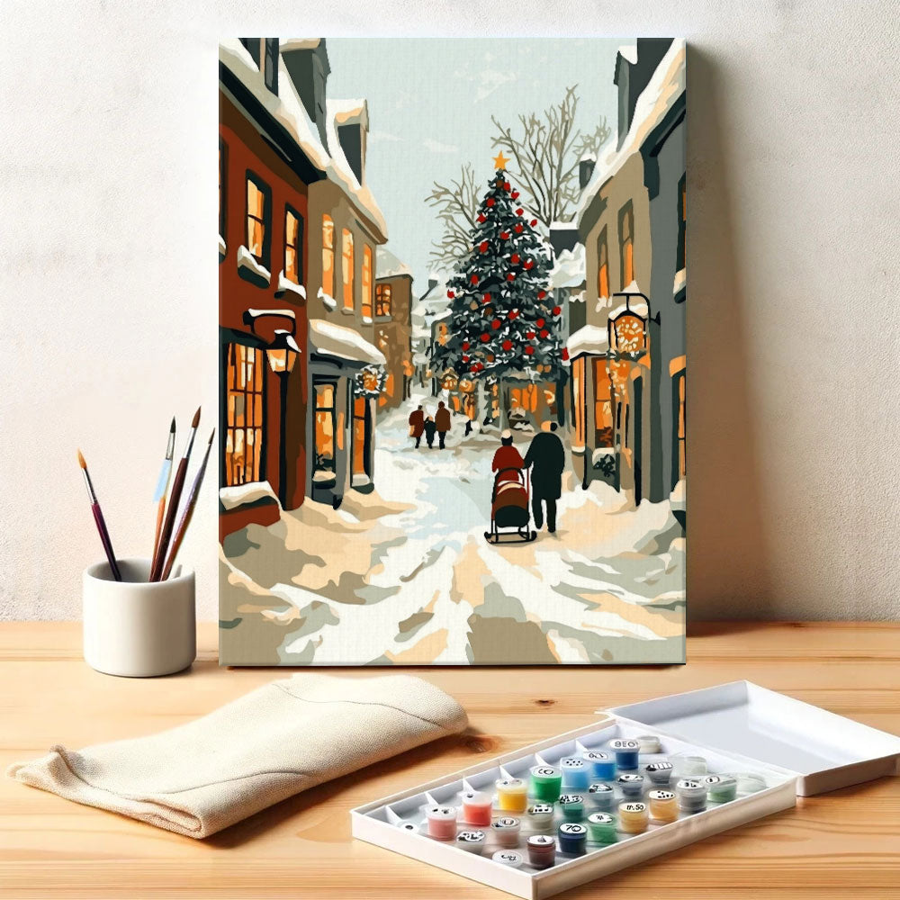 Snowy Village | Paint by Numbers Kit