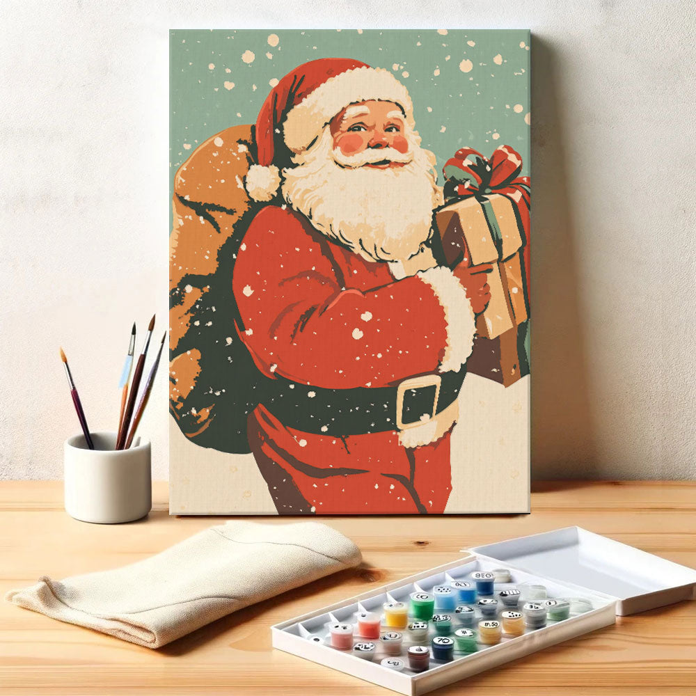 Jolly Santa Arrival | Paint by Numbers Kit