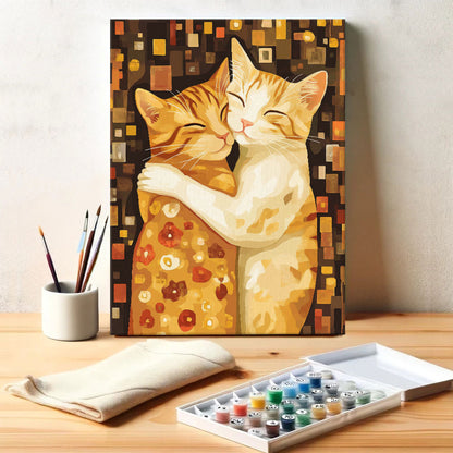 The Cat Kiss | Paint by Numbers Kit