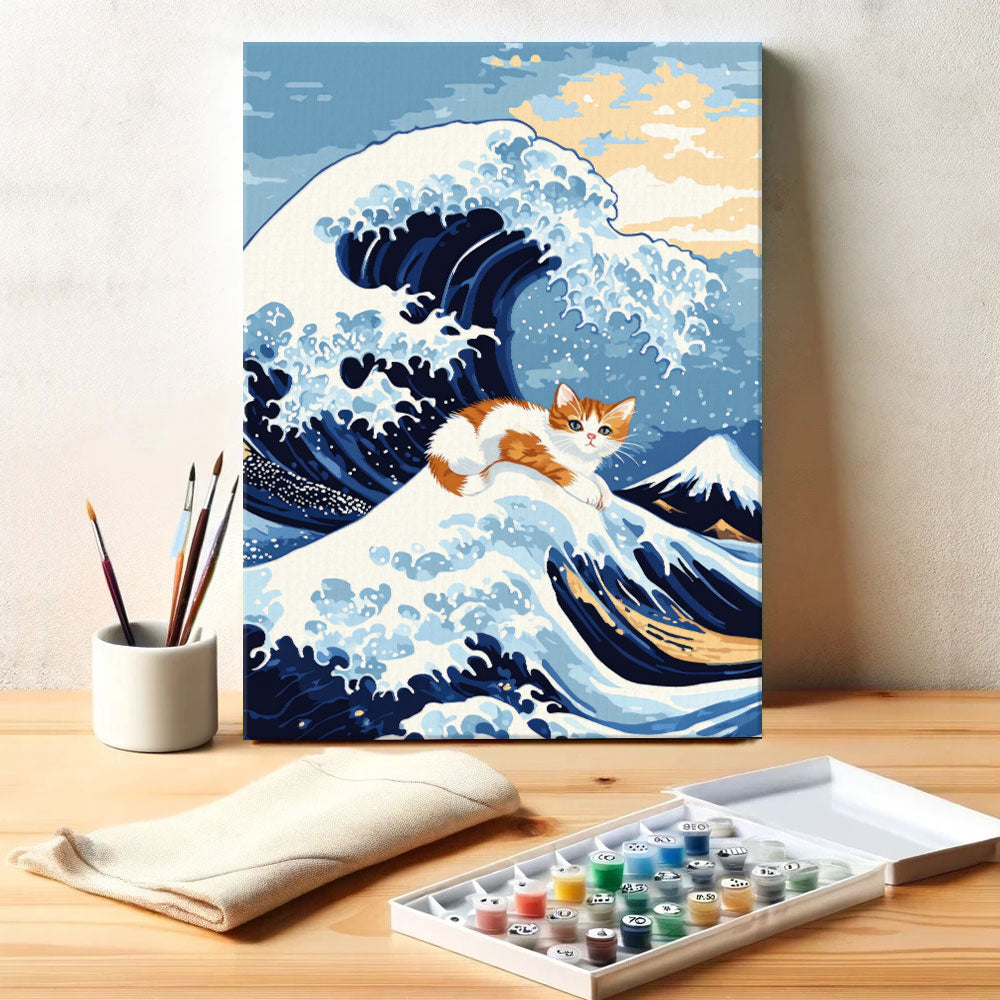 The Great Cat Wave | Paint by Numbers Kit