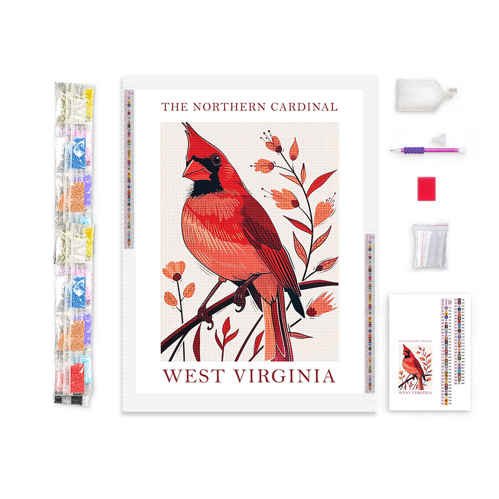 West Virginia State Bird Diamond Painting