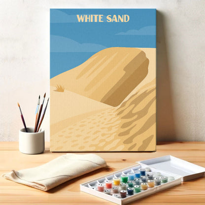 White Sand National Park Beginner | Paint by Numbers Kit