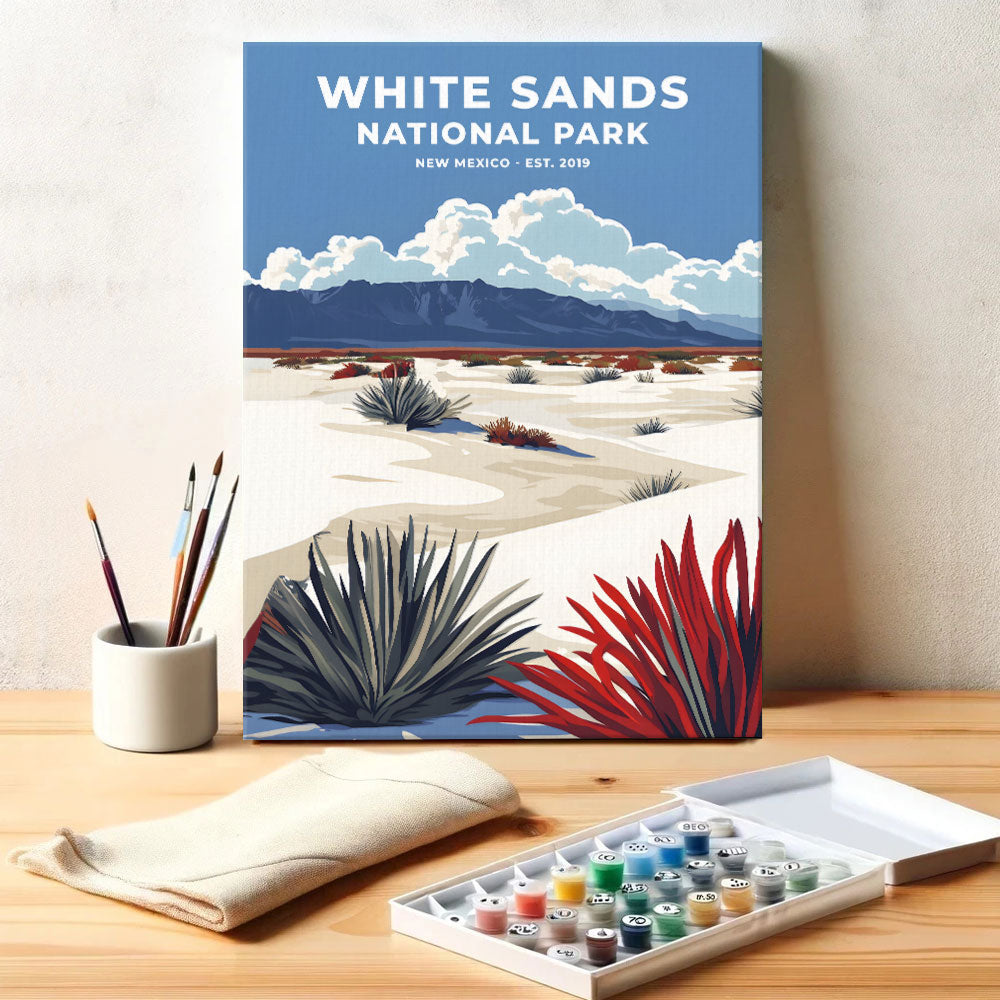 White Sands National Park Heritage Edition | Paint by Numbers Kit