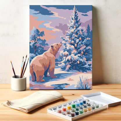 Winter Bear | Paint by Numbers Kit