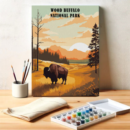 Wood Buffalo National Park | Paint by Numbers Kit