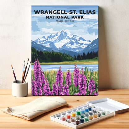 Wrangell-St. Elias National Park Heritage Edition | Paint by Numbers Kit