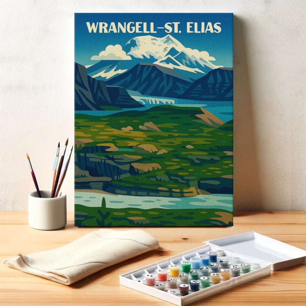 Wrangell–St. Elias National Park Beginner | Paint by Numbers Kit