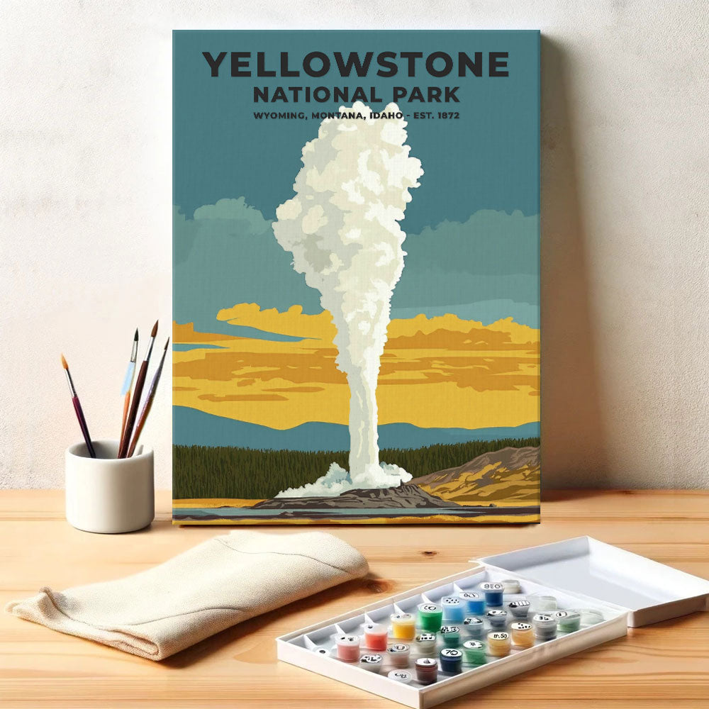 Yellowstone National Park Heritage Edition | Paint by Numbers Kit