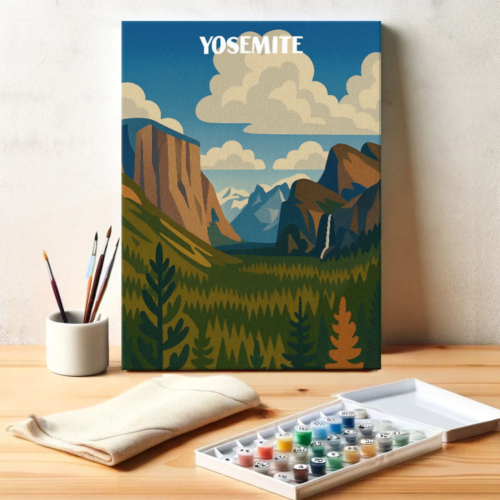 Yosemite National Park Beginner | Paint by Numbers Kit