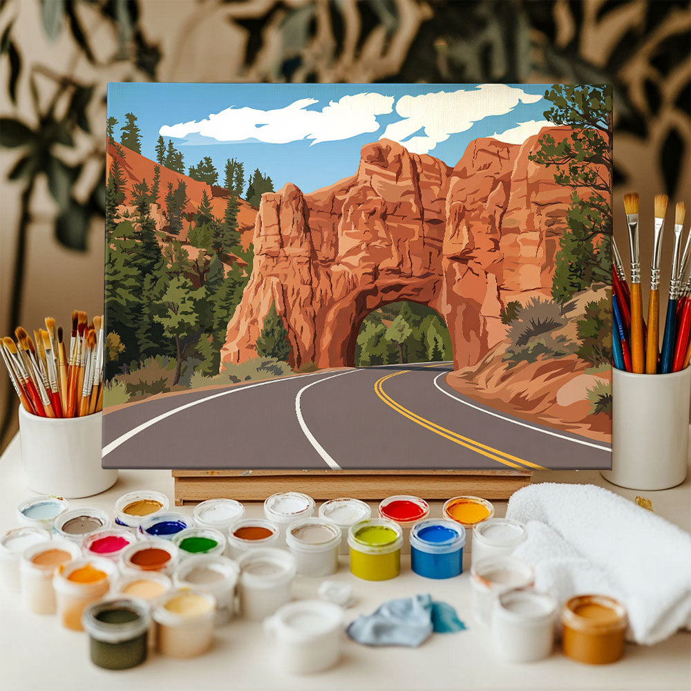 Zion Scenic Drive | Paint by Numbers Kit