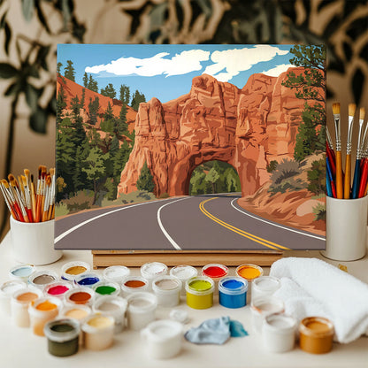 Zion Scenic Drive | Paint by Numbers Kit