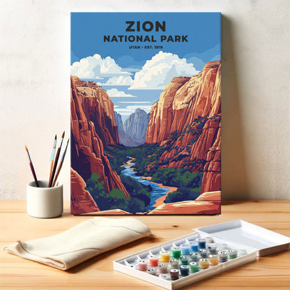 Zion National Park Heritage Edition | Paint by Numbers Kit