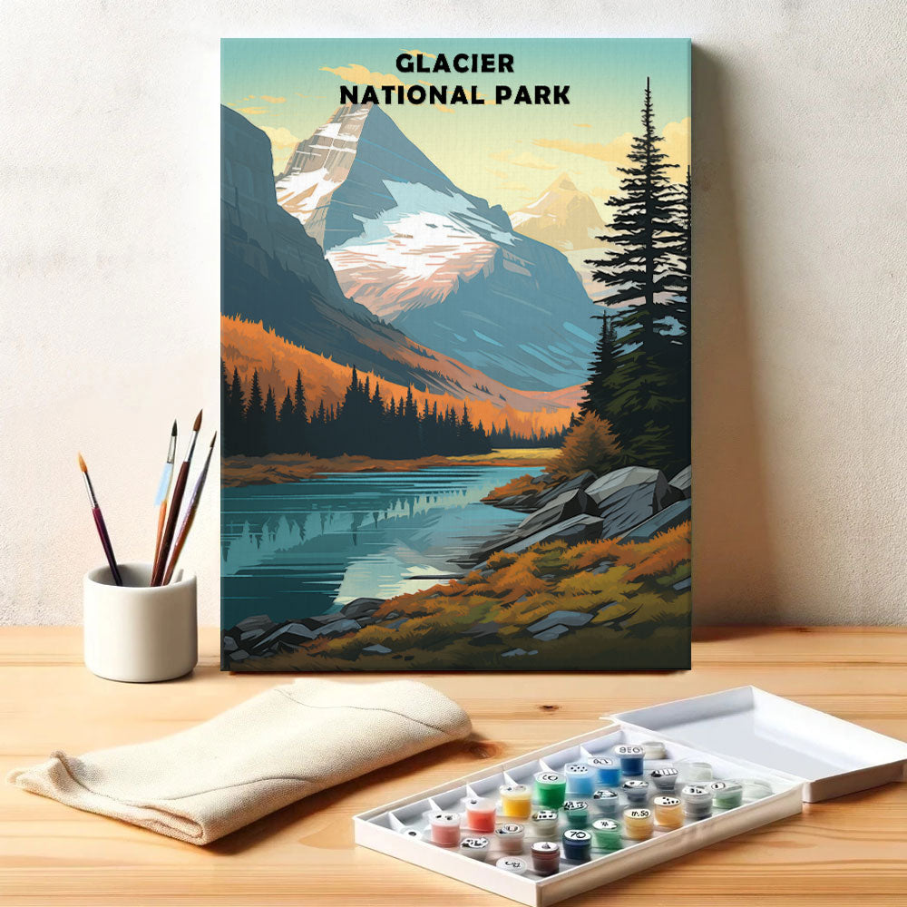 Glacier National Park | Paint by Numbers Kit