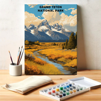 Grand Teton National Park | Paint by Numbers Kit