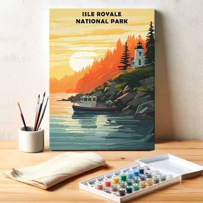 Isle Royale National Park | Paint by Numbers Kit