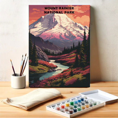 Mount Rainier Park | Paint by Numbers Kit