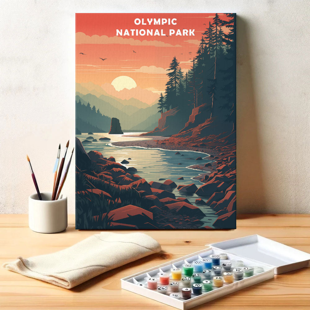 Olympic National Park | Paint by Numbers Kit