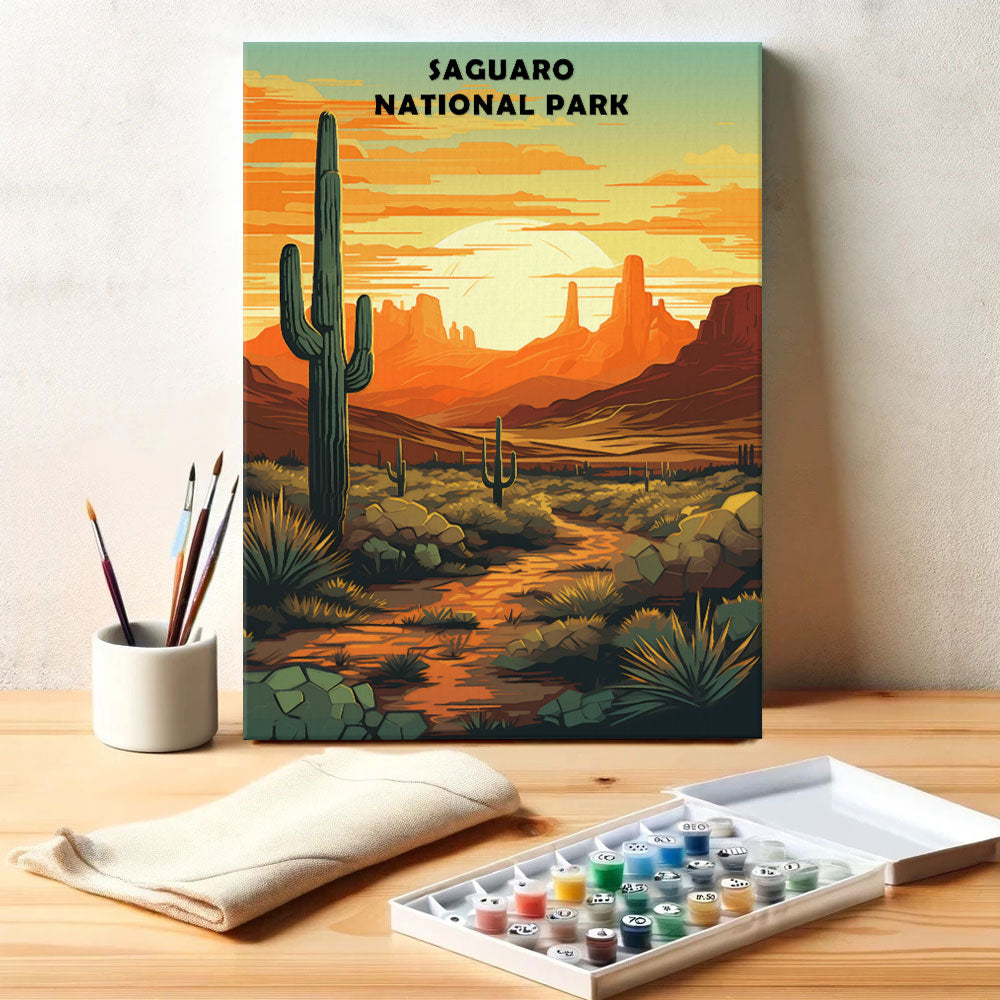 Saguaro National Park | Paint by Numbers Kit