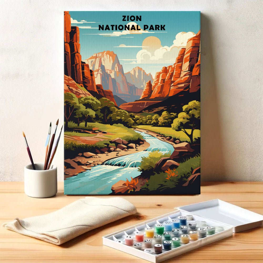 Zion National Park | Paint by Numbers Kit