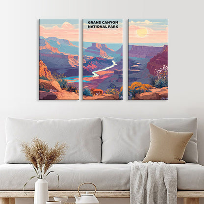Grand Canyon National Park | 3 Panel Paint by Numbers Kit