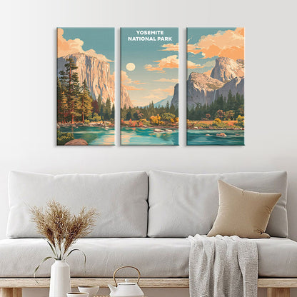 Yosemite National Park | 3 Panel Paint by Numbers Kit