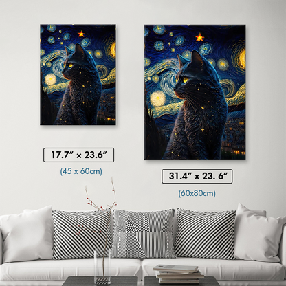 Starry Cat Diamond Painting