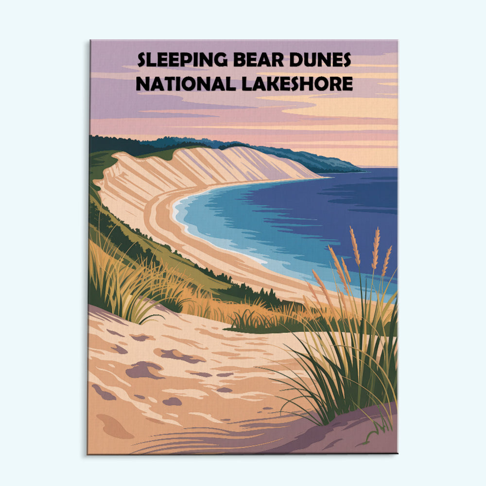 Sleeping Bear Dunes National Lakeshore | Malen nach Zahlen Set