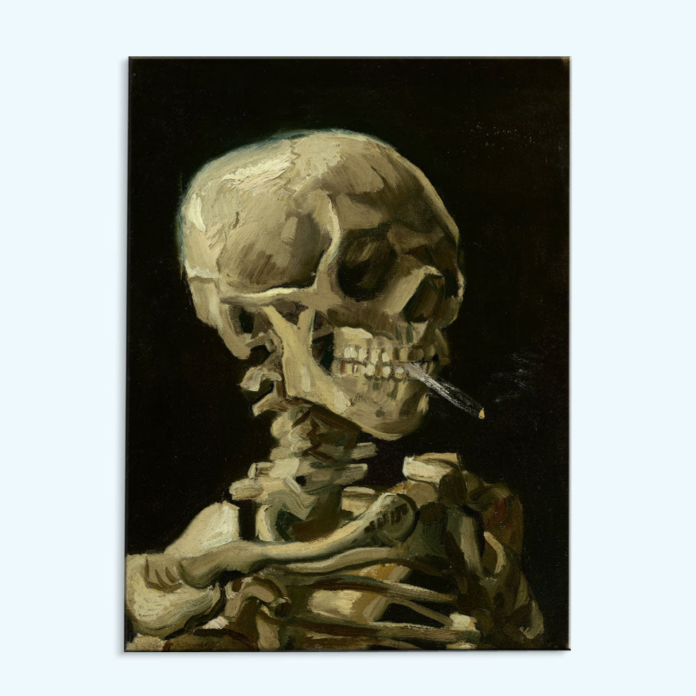 Van Gogh’s Skeleton with Burning Cigarette | Paint by Numbers Kit