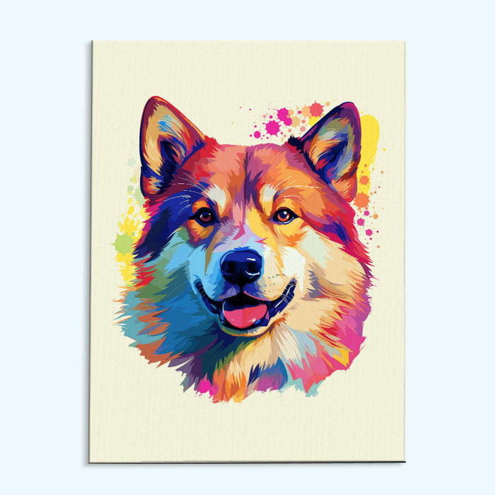 Akita - Colorful Dog