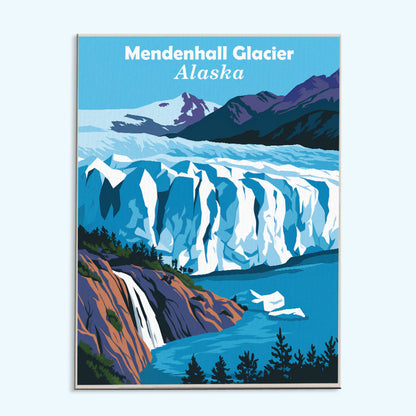 Alaska - Mendenhall Glacier | Paint by Numbers Kit