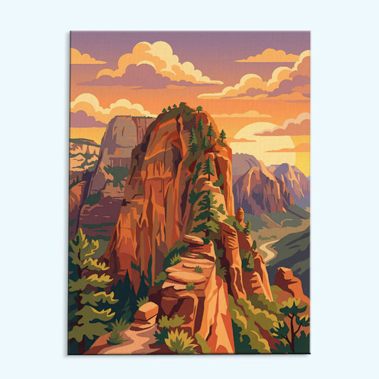 Angels Landing - Zion | Paint by Numbers Kit