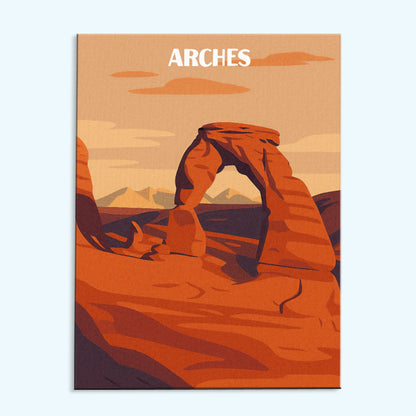 Arches National Park Beginner | Paint by Numbers Kit