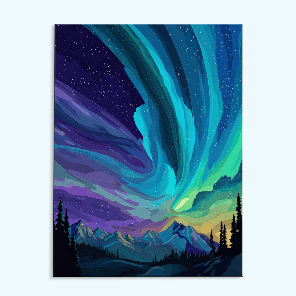 Aurora Burst | Paint by Numbers Kit