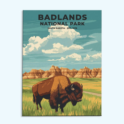 Badlands National Park Heritage Edition | Paint by Numbers Kit