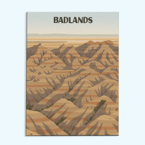 Badlands National Park Beginner | Paint by Numbers Kit