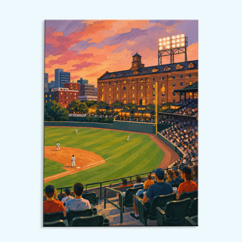 Baltimore Brick Ballpark | Paint by Numbers Kit